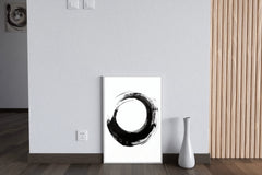 Black Inked Circle Modern Wall Art