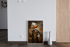 Shady Scrooge Donald Duck Holding Glass Wall Art