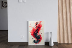 Red Musical Note Wall Aert