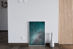 Splash of Hyperspace Lines Abstract Wall Art