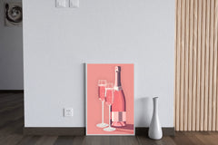 Pink Champagne Wall Art