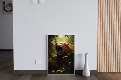 Roaring Liger Animal Wall Art