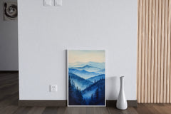 Misty Blue Mountains Wall Art