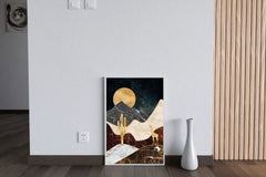 Desert Moonlit Modern Wall Art