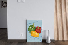 Colored Bell Pepper Painting Wall Art