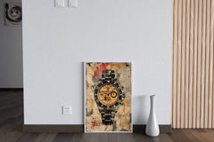 Watercolor Painting of Rolex Watch Wall Art - beink online art store