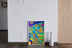 Multicolor Oil Paint Fluid Abstract Wall Art