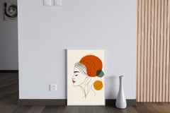 Woman With Colored Hair Wall Art