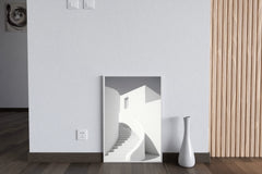 White Walkway Arch Wall Art