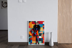 Colorful Silk Short Dress Wall Art