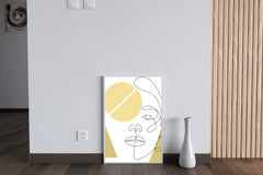 Half Female Face Wall Art