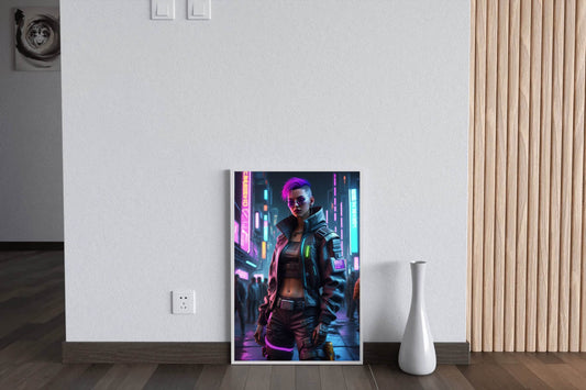 Anime Girl Cyberpunk - beink online art store