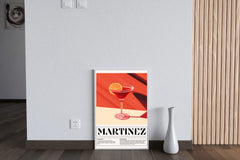 Red Martinez cocktail Wall Art