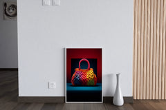 Colorful Knitted Bag Wall Art