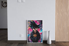 Black Goku Anime Wall Art