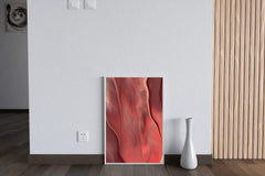 Red Oil Paint Background Abstract Wall Art