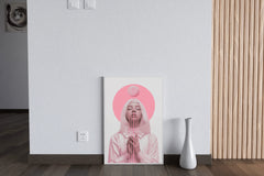 Lady in Pink Modern Wall Art