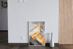 Oil Painting Of The Alps Wall Art