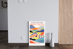 Colorful Farm Painting Wall Art