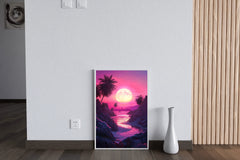 Sunset Light In The Water Wall Art