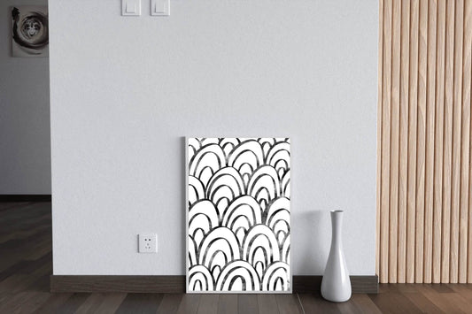 Fish Scales Seamless Pattern Wall Art - beink online art store