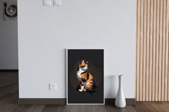 Calico Cat Animal Wall Art