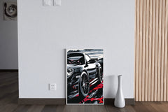 Black Porsche Carrera Canvas Wall Art