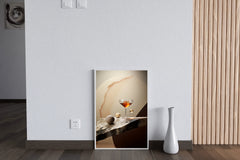 A Glass Of Drink On The Table Wall Art