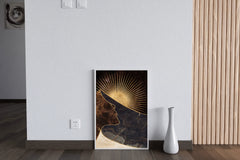 Celestial Silhouette - Face and the Cosmic Elements Wall Art - beink online art store