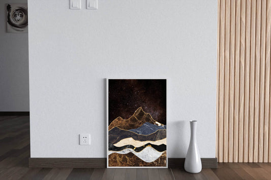 Marbled Peaks Modern Wall Art - beink online art store