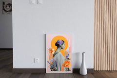 Women with flowers Abstract Wall Art