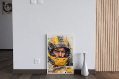 Casket Hat Yellow Wall Art