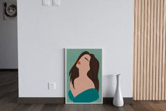 Sad Woman Face Wall Art