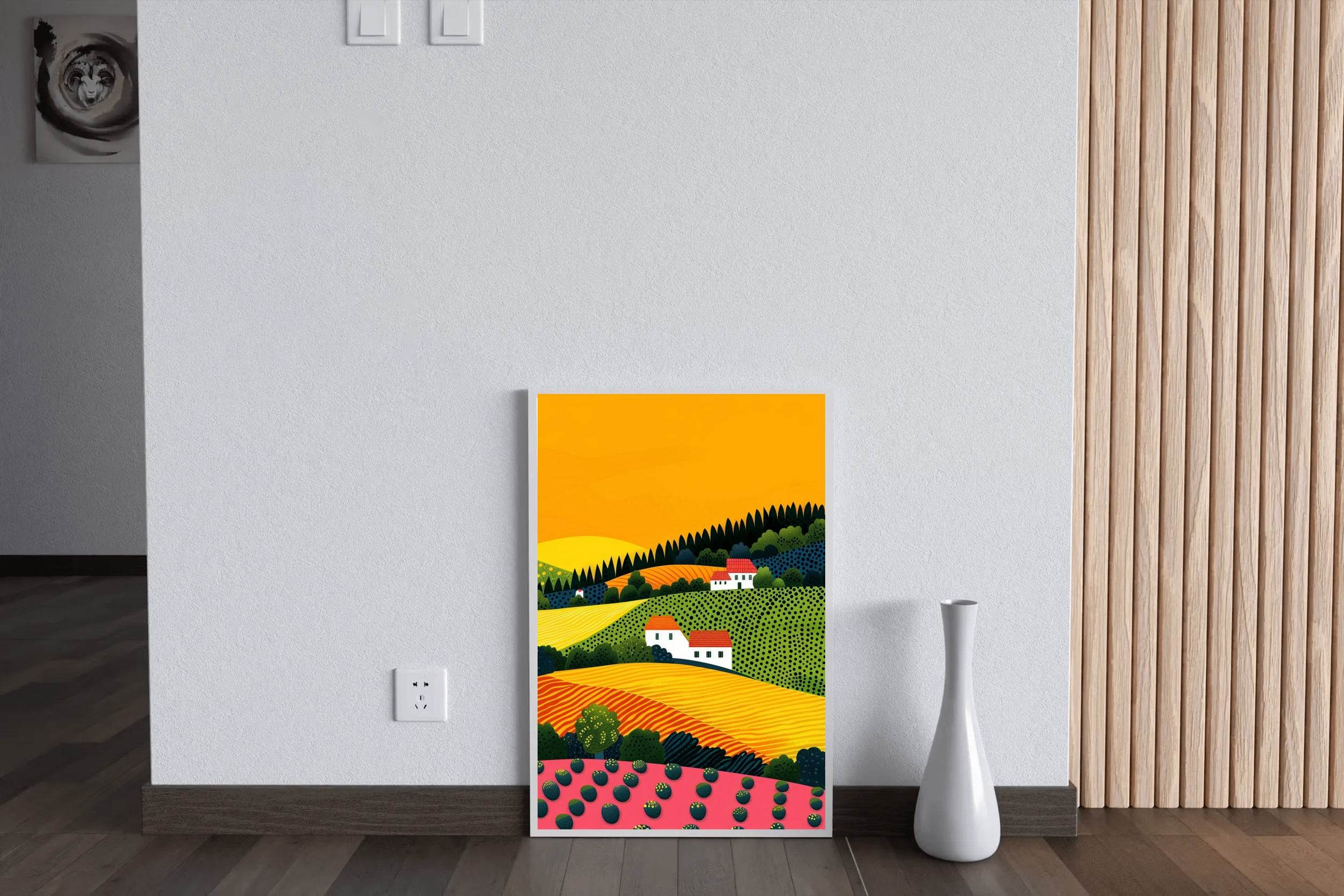 Beautiful Rural Painting In Summer - beink online art store