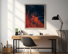 Fire burning Abstract Wall Art