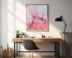 Smooth Long Run Elegent Brush Strokes Abstract Wall Art