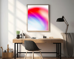 Red and Purple Light Shade Abstract Wall Art