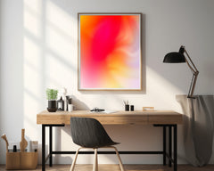 Fire Color Background Abstract Wall Art