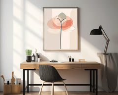 Light Colors Flower Painting Abstract Wall Art