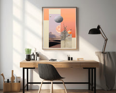 Sunset Abstract Wall Art