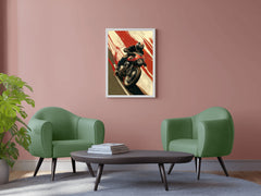 Motorcycle Race Wall Art