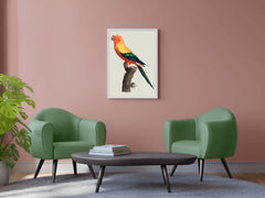 Painting of Sun Conure Parrot Wall Art