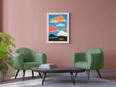 Colorful Clouds Painting Wall Art