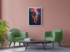 An Astronaut in Colorful Space Artwork - beink online art store