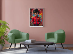 Painting of Vegeta-The Dragon Ball Anime