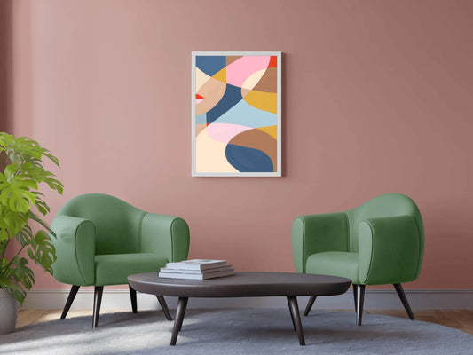 Abstract Colorful Wallpaper Wall Art - beink online art store