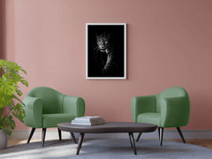 Amur Leopard Black & White Wall Art