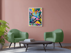 Tropical Vibrant Aviary Wall Art