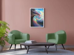 Colorful Ring Wallpaper Abstract Wall Art