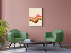 Colored Line Drawing Wall Art - beink online art store